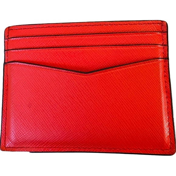 Kate Spade New York Red Saffiano Leather Slim Cardholder Wallet - Picture 6 of 6